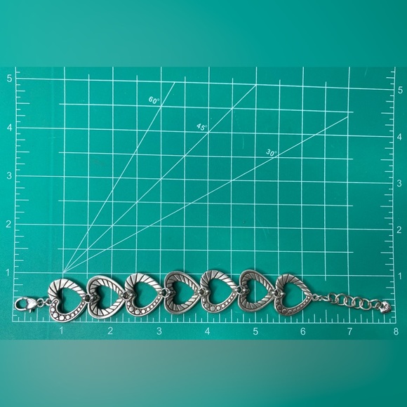 Brighton Connected by Love Bracelet heart charm silver plated - Picture 6 of 8